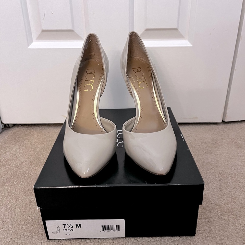 BCBG “Jaze” stiletto heel patent leather, size 7.5